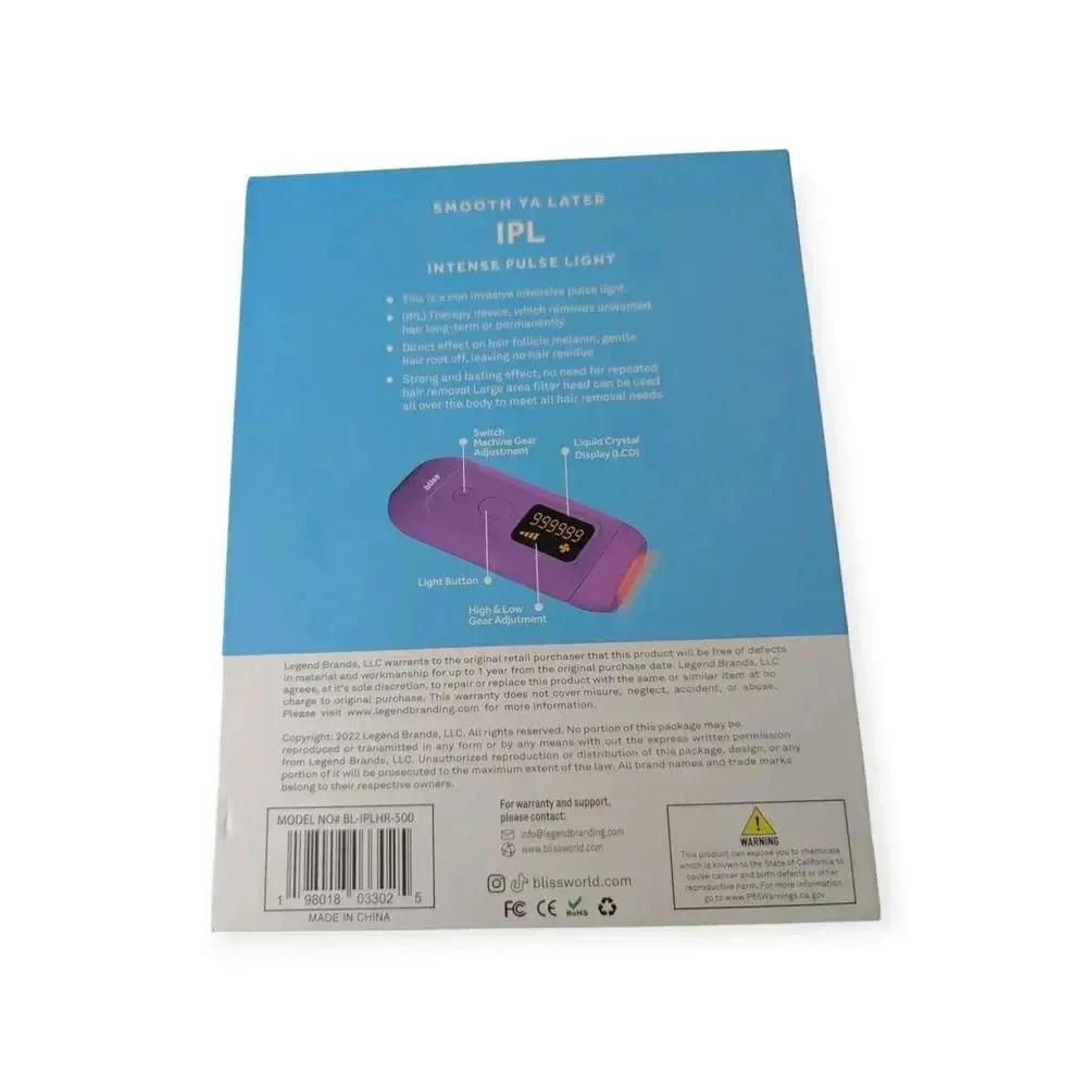 New Bliss IPL Permanent Hair Remover